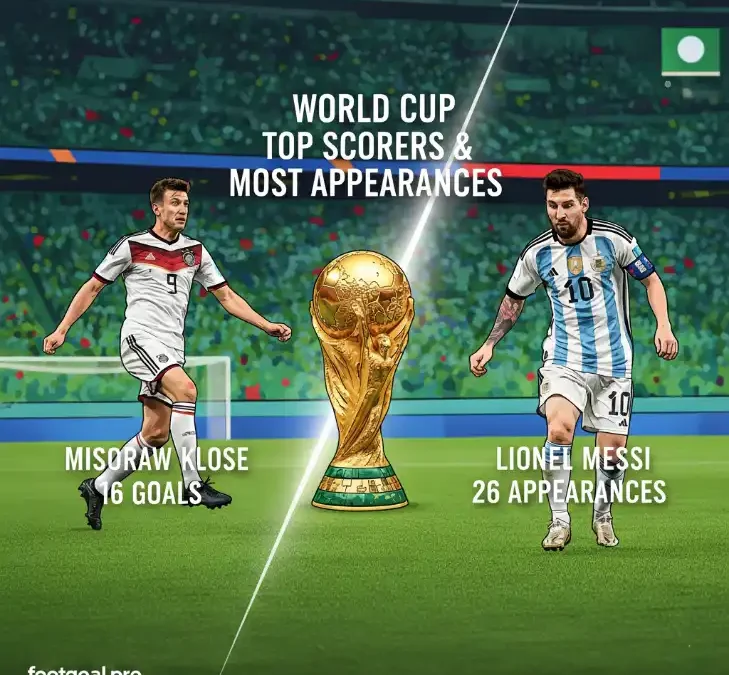 World Cup Top Scorers & Most Appearances