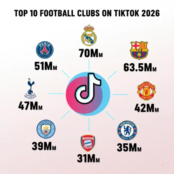 Top 10 Football Clubs on TikTok in 2026