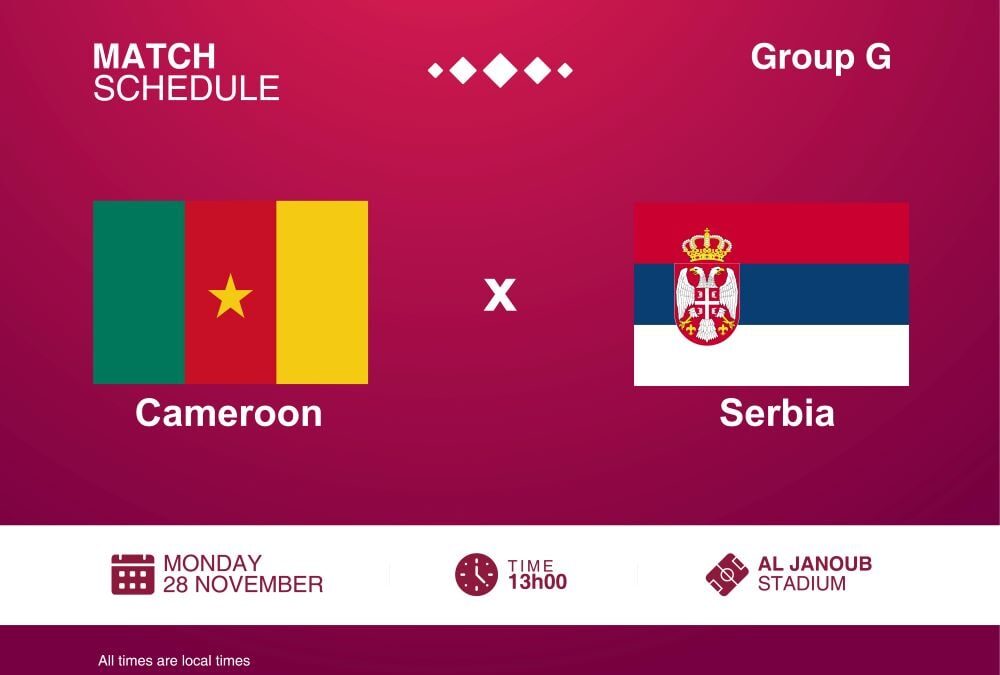 World Cup 2022: Cameroon vs Serbia Match Preview