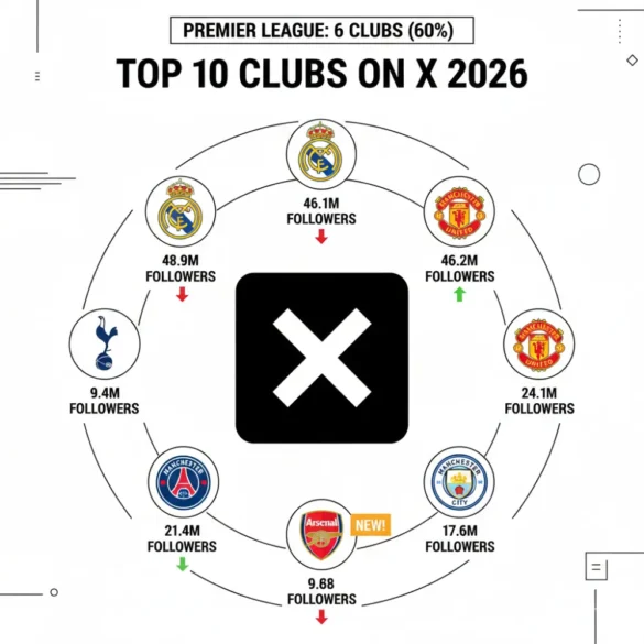 Top 10 Most Followed Football Clubs on Twitter in 2026