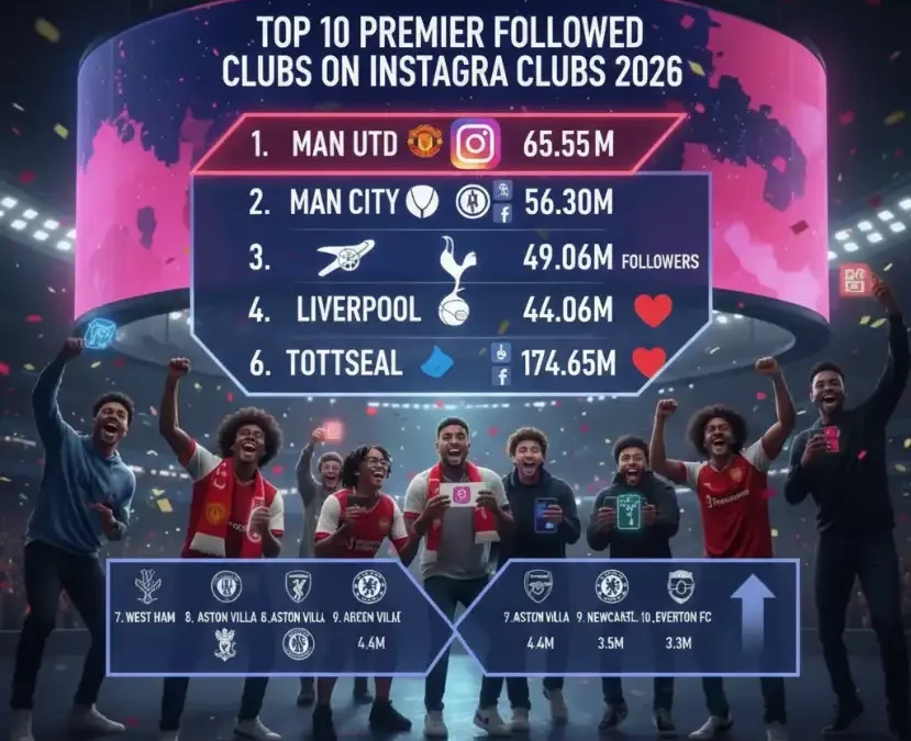 Top 10 Premier League Football Clubs on Instagram in 2026 (Updated)