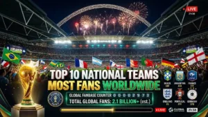 Top 10 nazionali di calcio con più tifosi al mondo nel 2024
