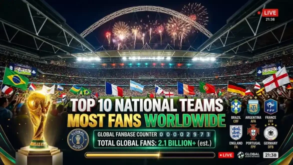 Top 10 National Football Teams with Most Fans Worldwide Global Fanbase