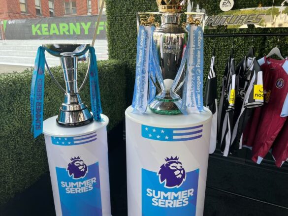 The Premier League Trophy And Medals