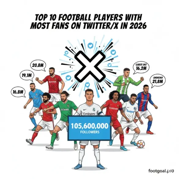 Top 10 Football Players with Most Fans on Twitter in 2026