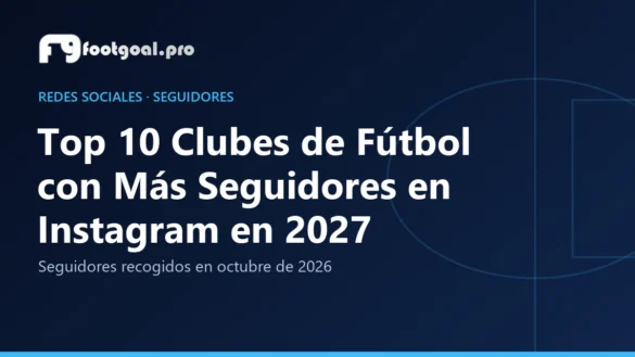 Top 10 Clubes de Fútbol con Más Seguidores en Instagram en 2027