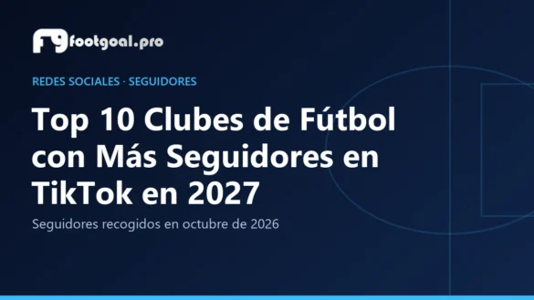 Top 10 Clubes de Fútbol con Más Seguidores en TikTok en 2027