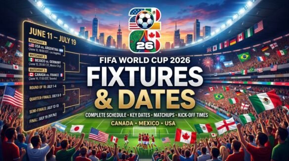 world cup 2026 fixtures and dates
