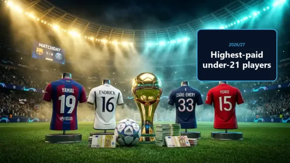 Top 10 Highest-Paid Under-21 Football Players in the World in 2026/27