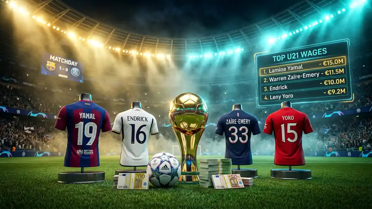 Top 10 Highest-Paid Under-21 Football Players in the World in 2026/27