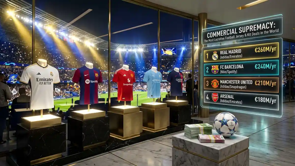 Top 15 Most Expensive Jersey Sponsorship & Kit Manufacturer Deals in Football