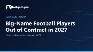Big-Name Football Players Out of Contract in 2027