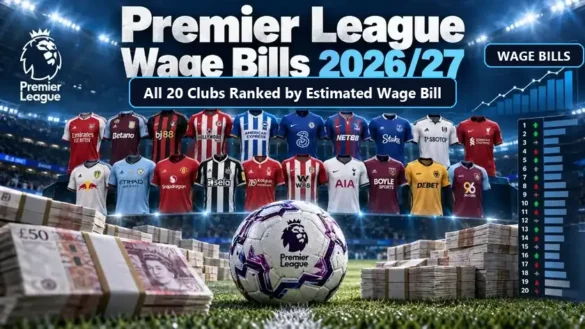 All 20 Premier League Clubs Ranked by Estimated Wage Bill in 2026/27
