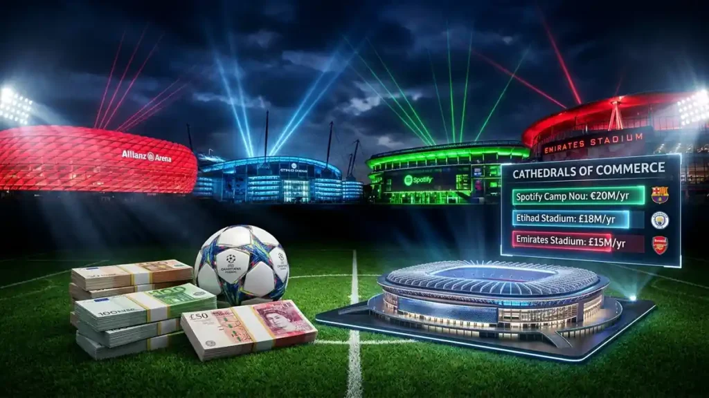 Top 10 Most Lucrative Stadium Naming Rights Deals in Football (Spotify Camp Nou & Beyond)